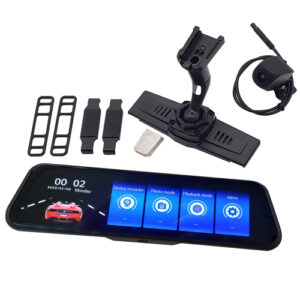 The image shows a close up photo of the entire LCD Rearview Mirror.
